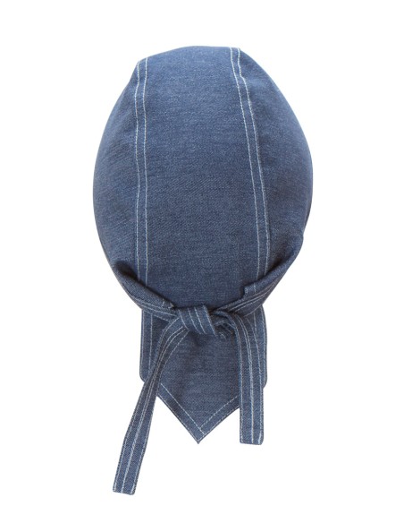 GORRO DENIM CON TIRAS. DENIM OSCURO